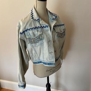 Vintage Cropped Denim Jacket